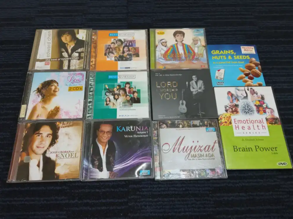 Jual murah 11 CD Lagu Rohani Kristen & Film Dokumenter Rohani Original
