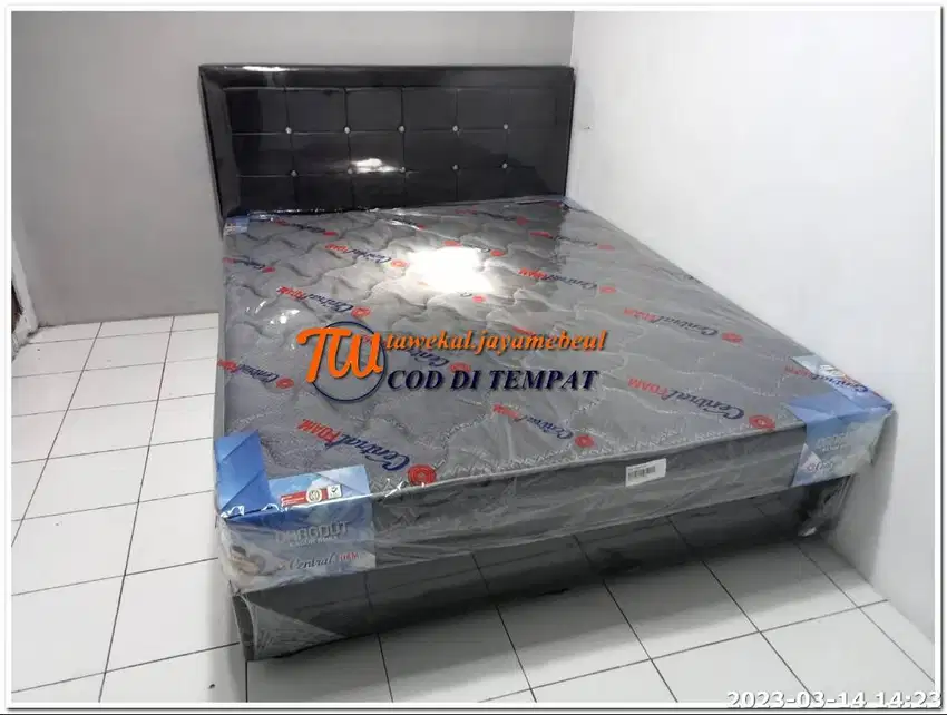 FUL SET KASUR BUSA CENTRAL TEBAL 20 CM GARANSI 10 THN SET DIVAN MINIMA