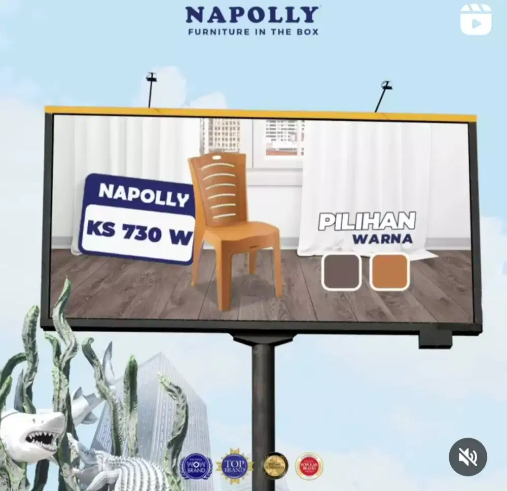 Kursi plastik terbaru dari napolly