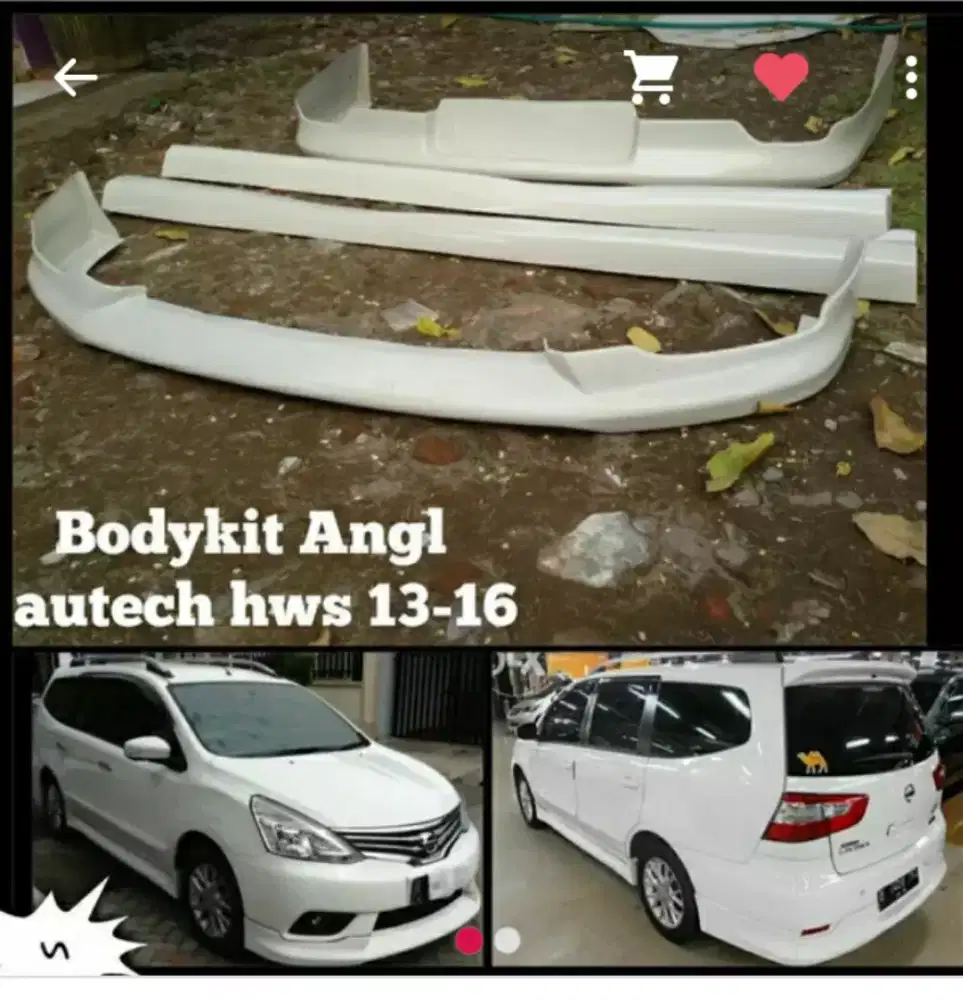 Jual Bodykit mobil bahan fiberglass model banyak tanyakan saja