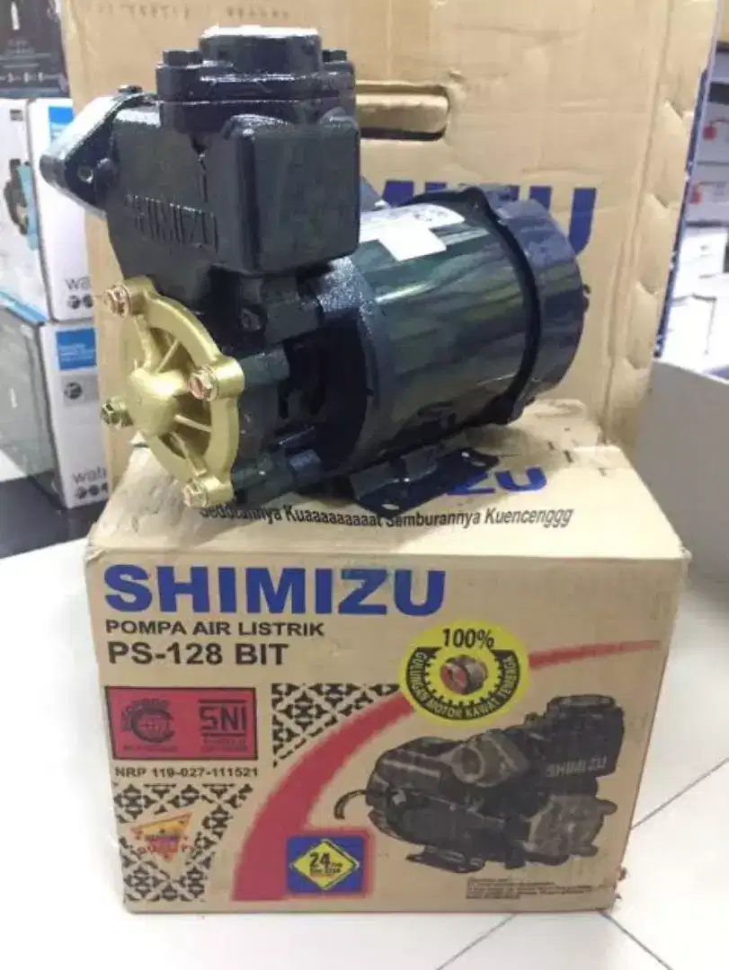 Mesin Pompa Air Sumur Dangkal Non Otomatis 125 Watt NATIONAL SHIMIZU