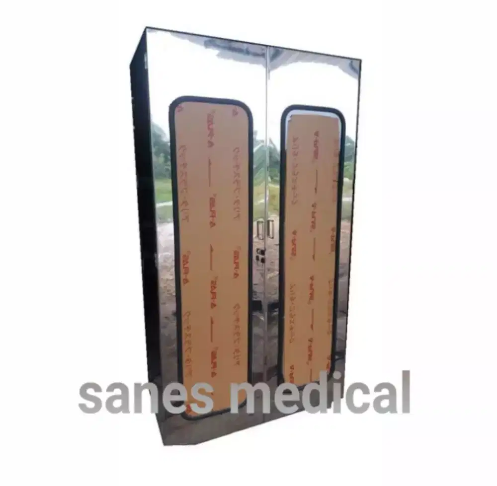 Almari Prokes BKKBN Stainless Meja Ranjang Bed Periksa Dipan Pasien RS