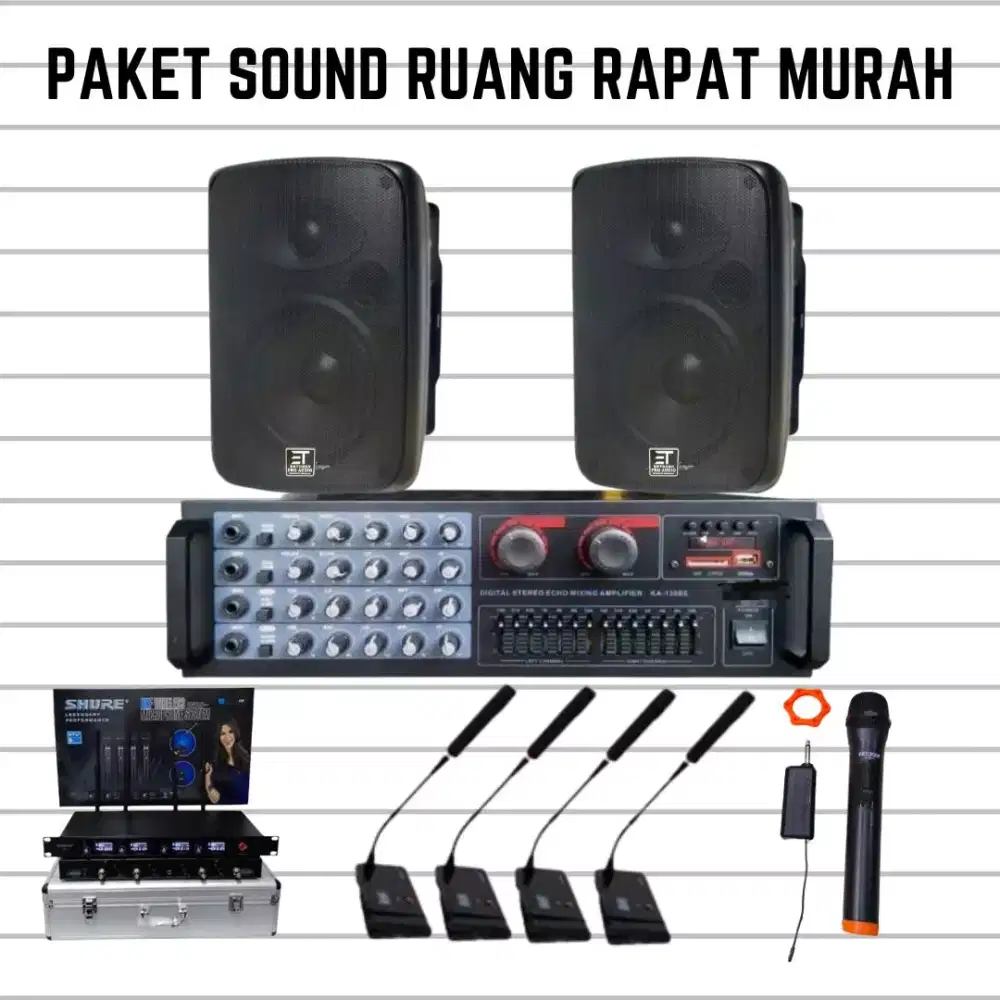 Paket Sound System Ruang Rapat Murah Bisa Zoom Meeting Online TV