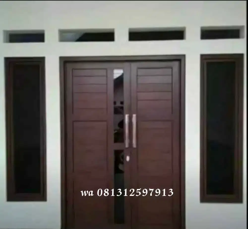 Kusen aluminium dan partisi kaca