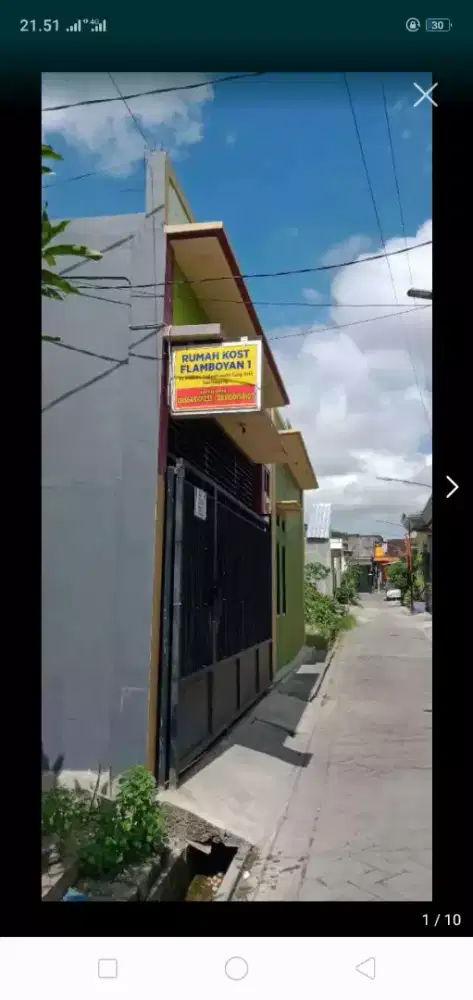 Rumah Kost Flamboyan 1 tersedia 1 kamar AC