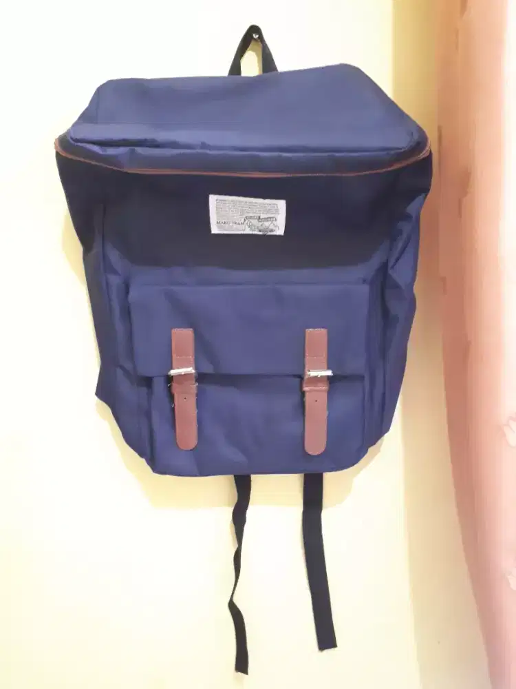 Tas Ransel Merek Maru Team Explore Outdoor Warna Navy