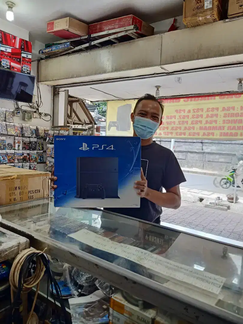 PS4 FAT BARU ORI 500GB+1STICK+KABEL LENGKAP+BOX