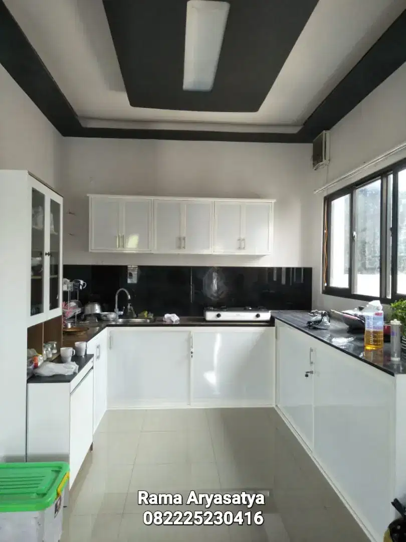 Kitchen set aluminium tebal kuat anti rayap langsung pengrajin murah