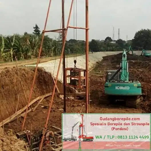 Borepile Pondasi Dia 30 cm Manual / Mesin Bor Jakarta