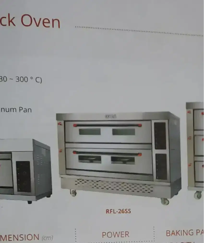 Oven Gas Getra Pizza 2 Deck 6 Loyang