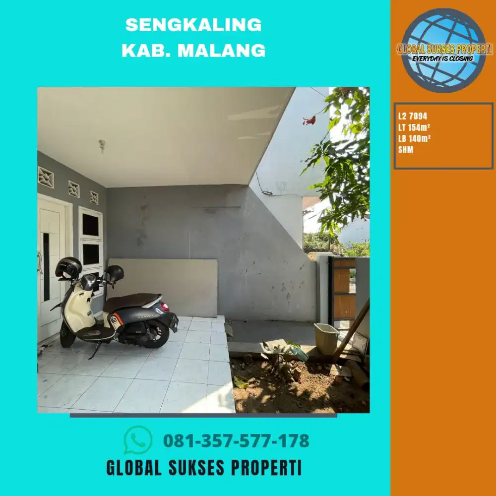 Jual Cepat BU Rumah Murah Siap Huni Di Sengkaling Malang - Dijual ...