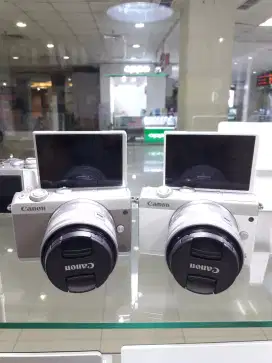 Canon eos m100 kit 15-45mm 2nd mulus lengkap ori bkn fujifilm sony