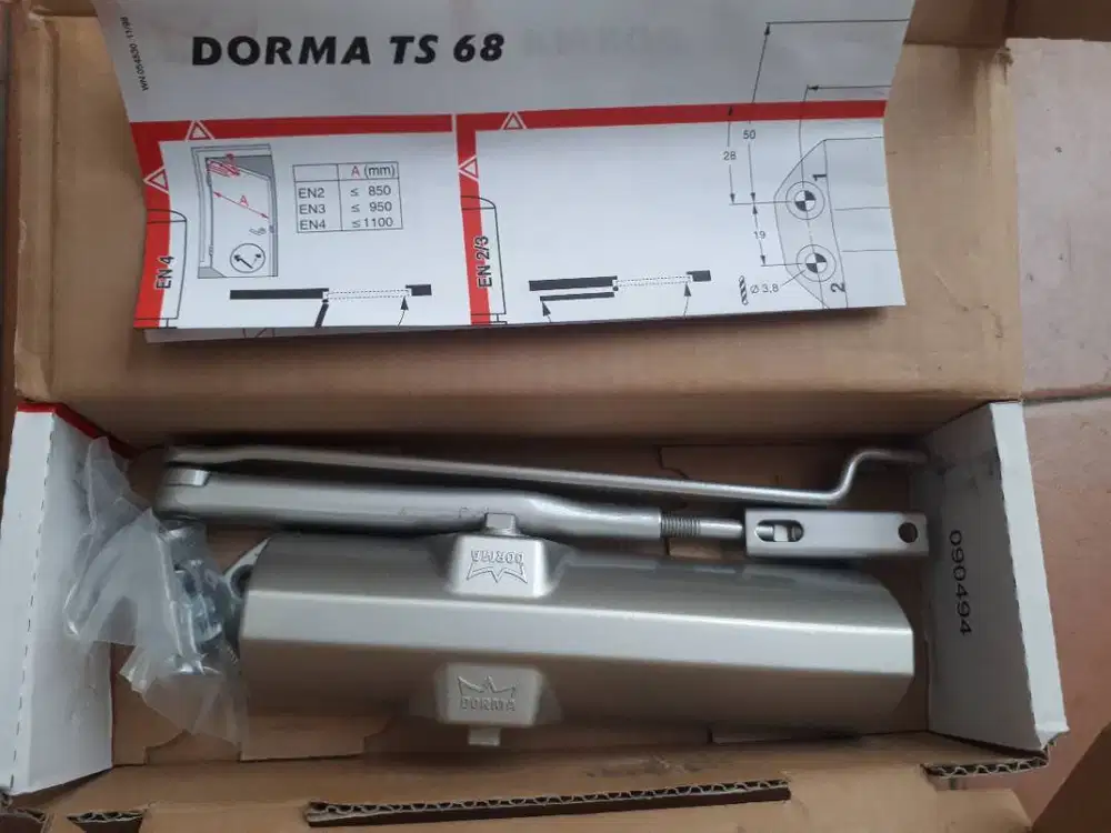 Original Dorma TS 68 Door Closer Silver (A-287B)