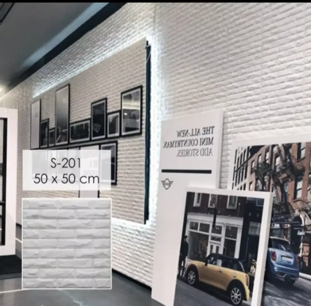 Jual wallpanel 3d beton bahan semen atau bahan dasar semen