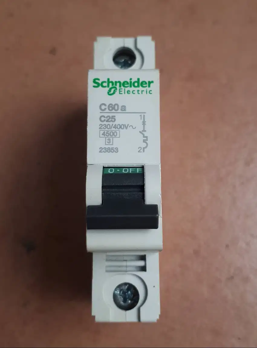 Schneider 1P C60a C25 MCB break cap 4.5KA (A-614)