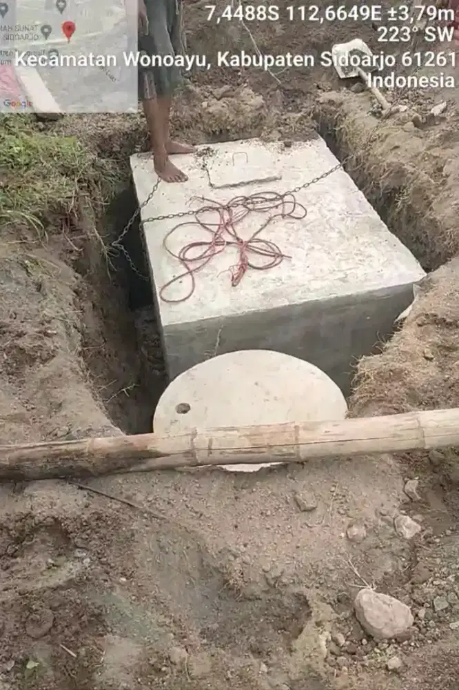 septictank cor dan beton ukuran 1000 liter