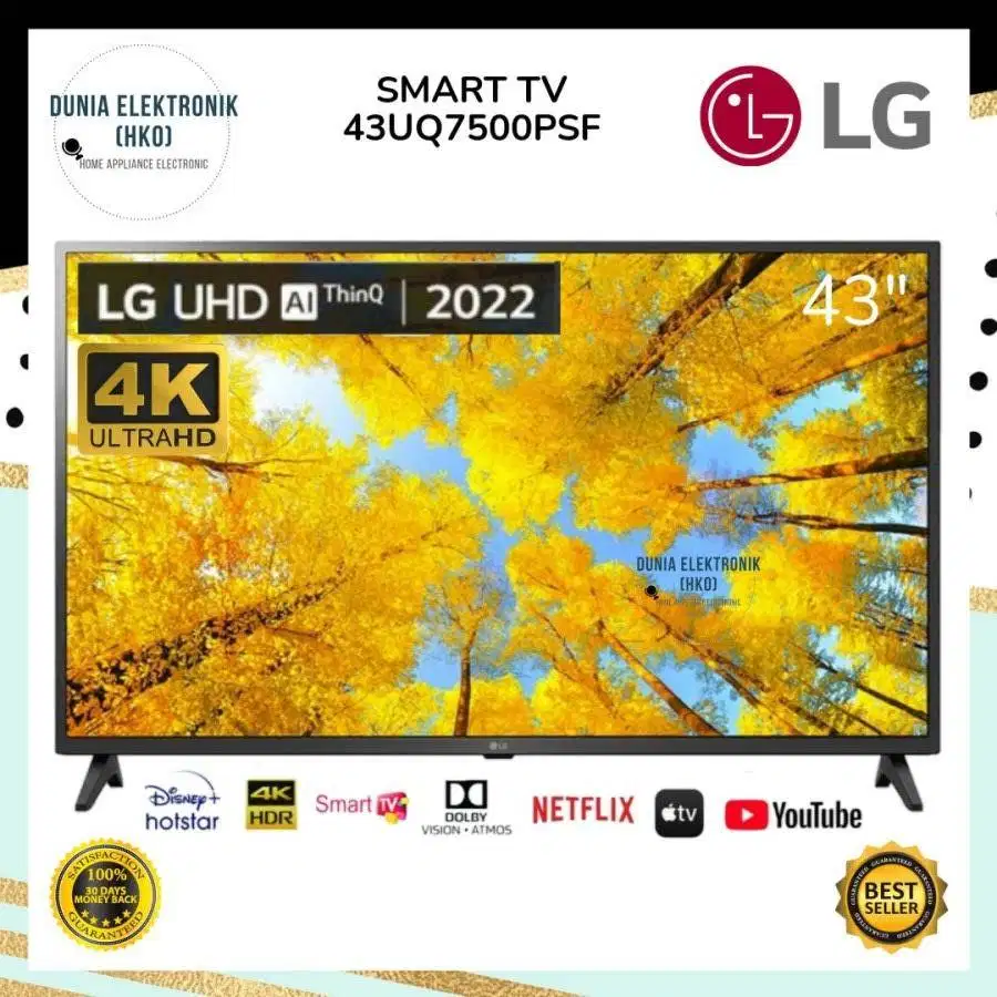 Tv Led LG Smart 43 inc 43UQ7550PSF