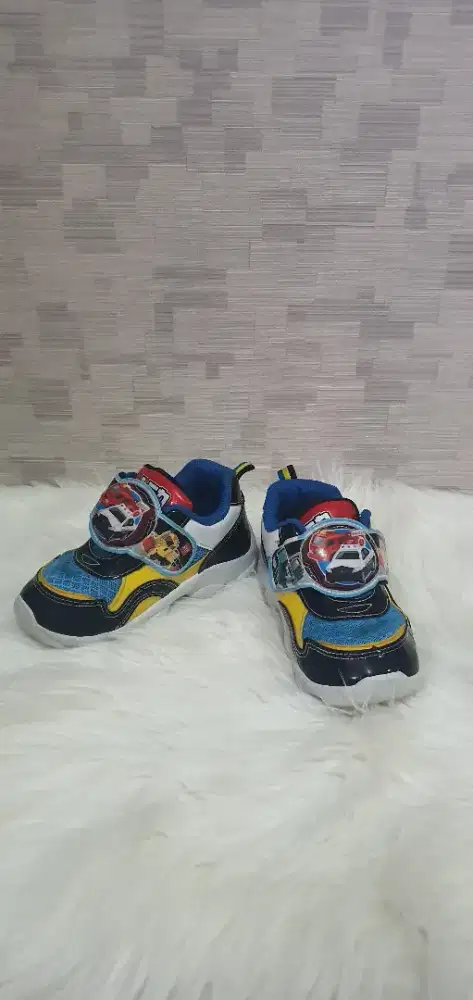 SEPATU ANAK CARS MADE IN TAIWAN INSOLE 17CM