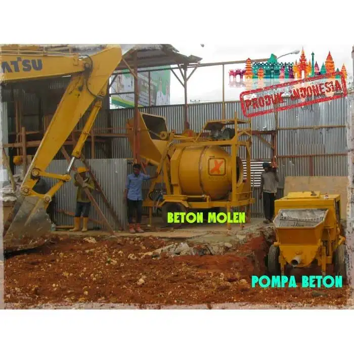 Beton Molen Self Loading Concrete Mixer Xtramix with Concrete Pump
