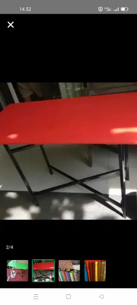 Meja lipat bazaar jualan