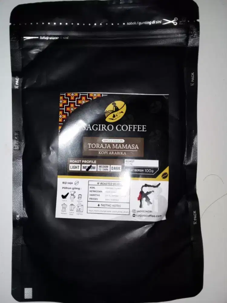 Kopi arabika toraja mamasa 100 gr Rp 48.000
