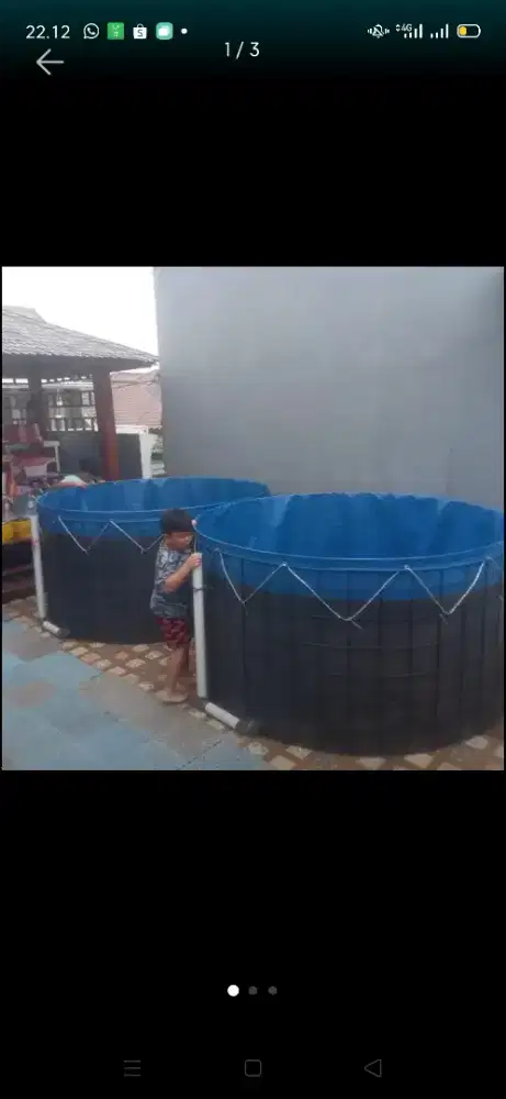 Kolam Terpal Bundar Bioflok Orchid