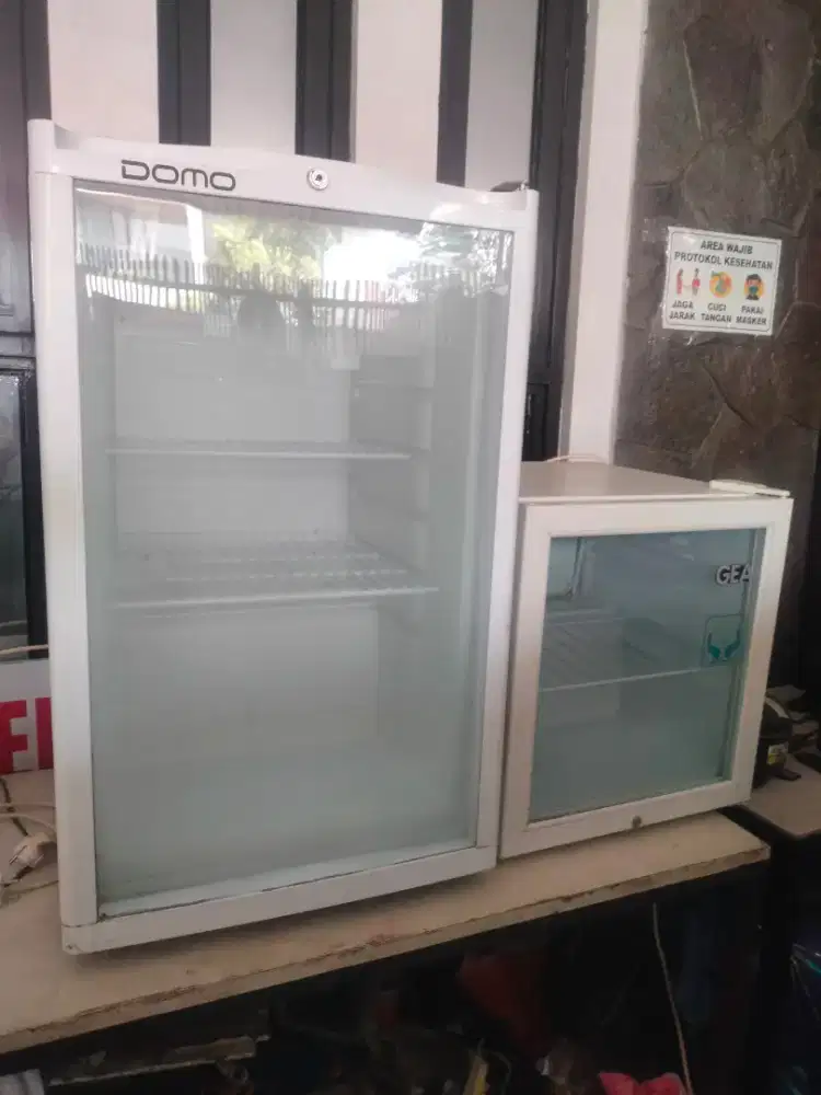 Showcase Cooler DOMO DS 1105, 2 Rak, 105 Liter, 95 W, SECOND, Bandung