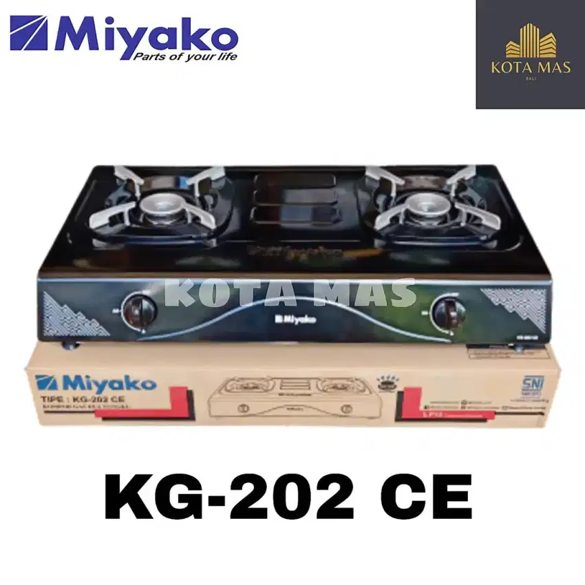 Kompor Gas 2 Tungku Miyako KG202CE Stove Murah Baru