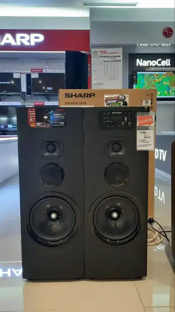Speaker Aktif Sharp CBOX-D805WR