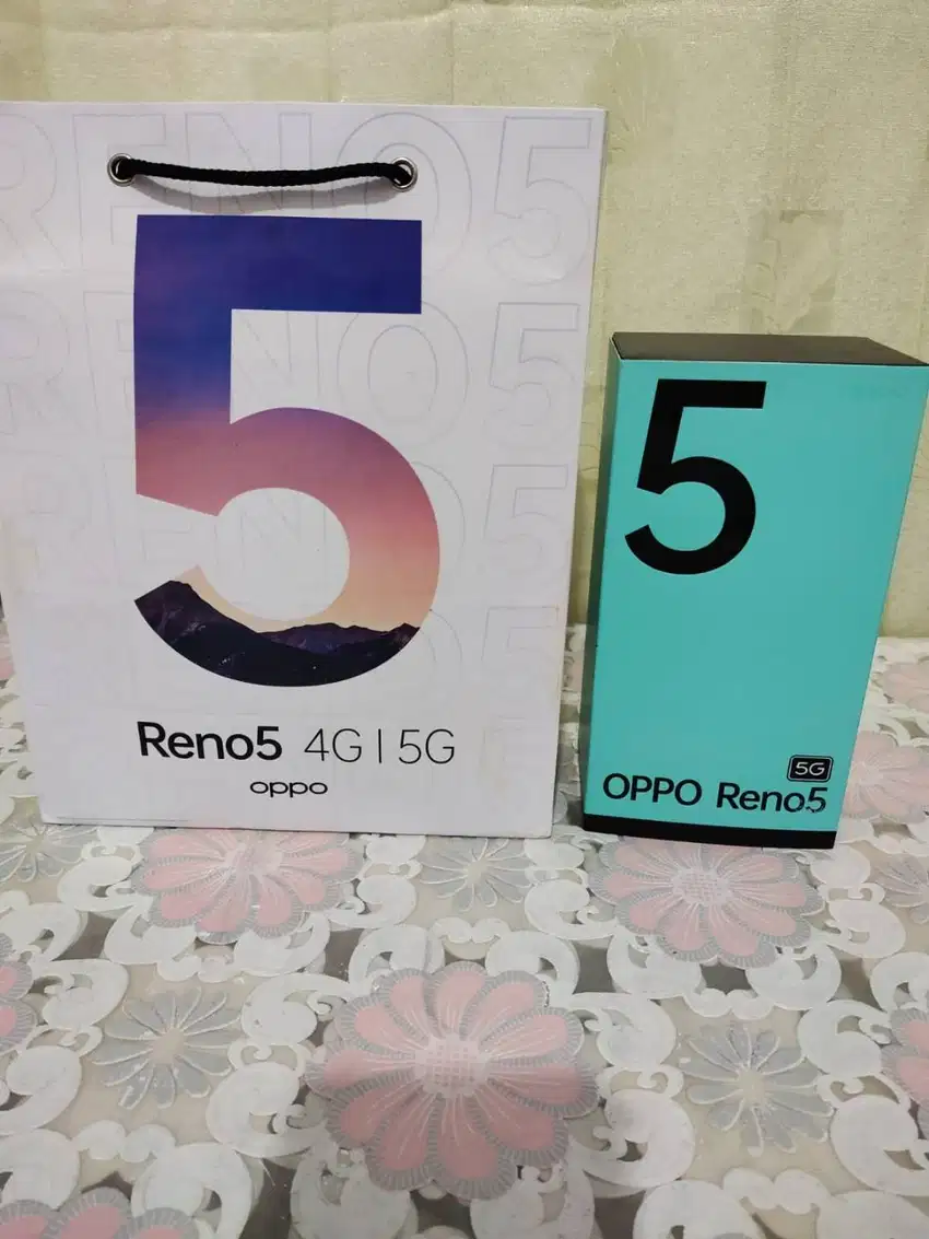 Oppo Reno5 5G Hitam 128GB 8GB Fullset