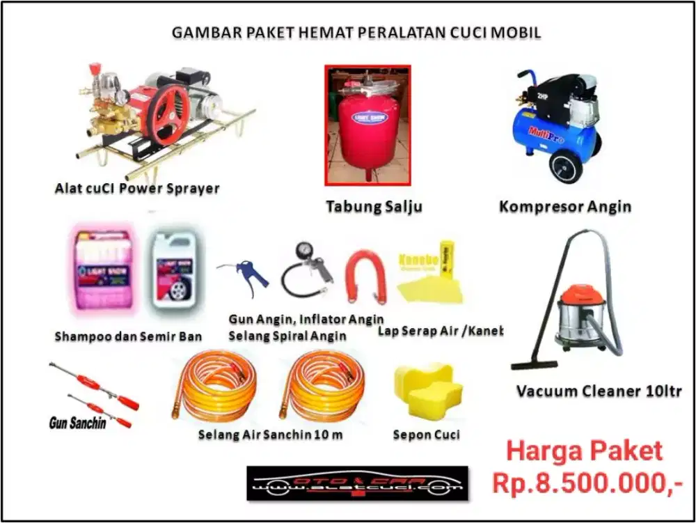 Paket Cuci Mobil dan Motor Hemat