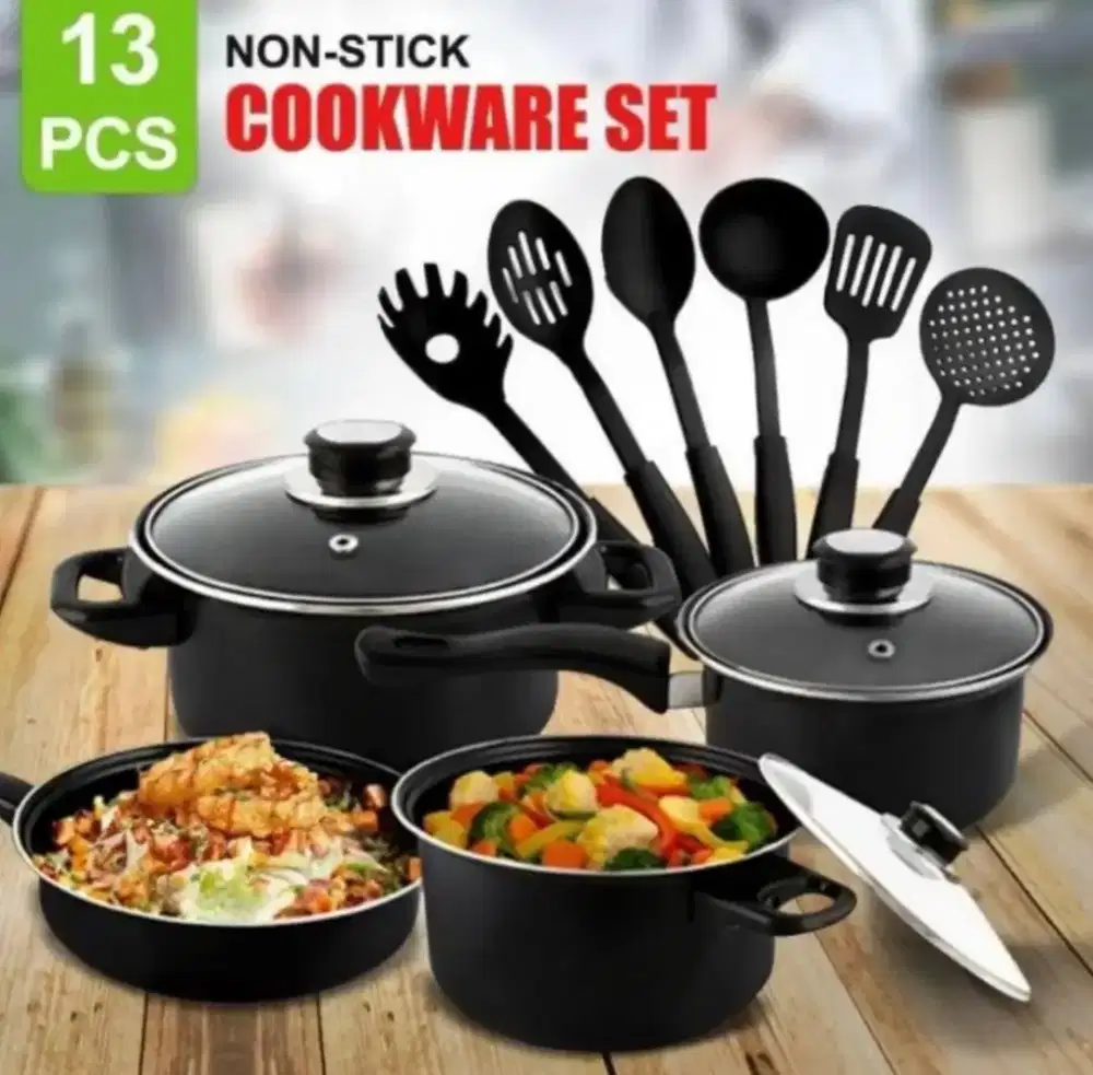 Set Alat Masak - Panci - Wajan - Sodet/Sutil