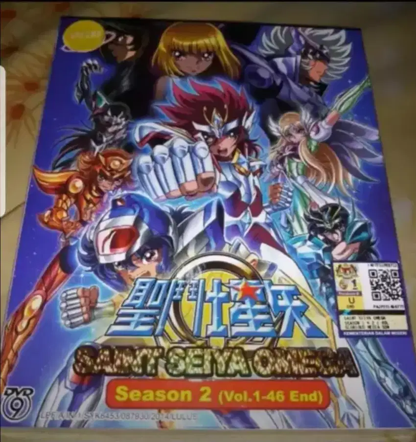 Dvd vcd saint seiya ori mcd ,gift uniqlo