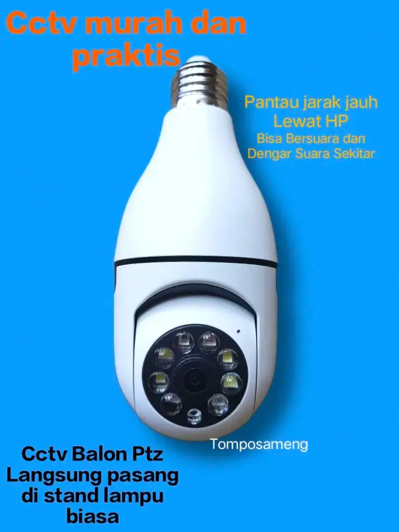 Baru smart cctv model Balon Lampu Pantau HP