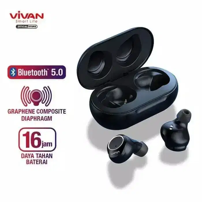 Earphone headphone Bluetooth Vivan Liberty T100