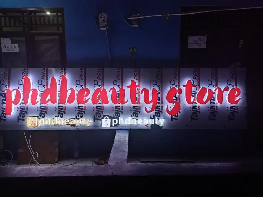 Huruf timbul, Sign led, neon box, letter timbul
