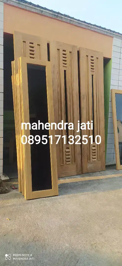 Pintu kusen jendela jati