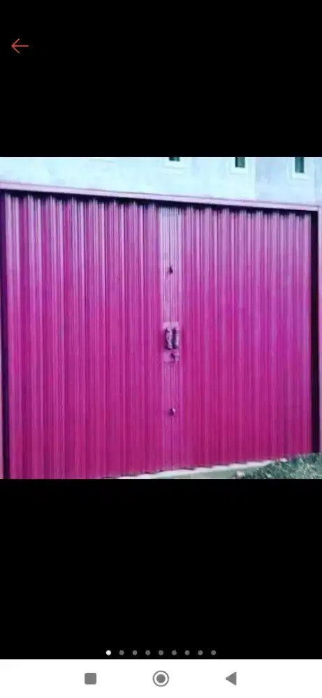 Folding gate roling door