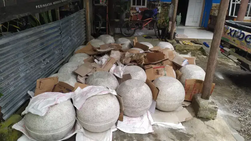 Bola taman terazzo bola kursi trotoar malioboro