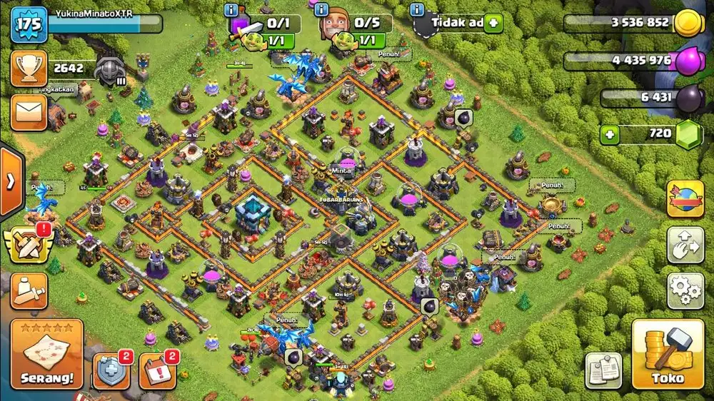Dijual coc th 13