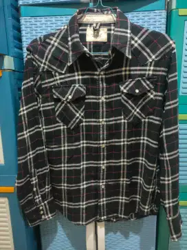 Flanel Hitam size M