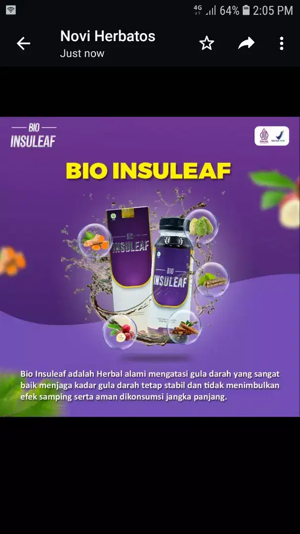 Bio Insuleaf untuk Diabetes