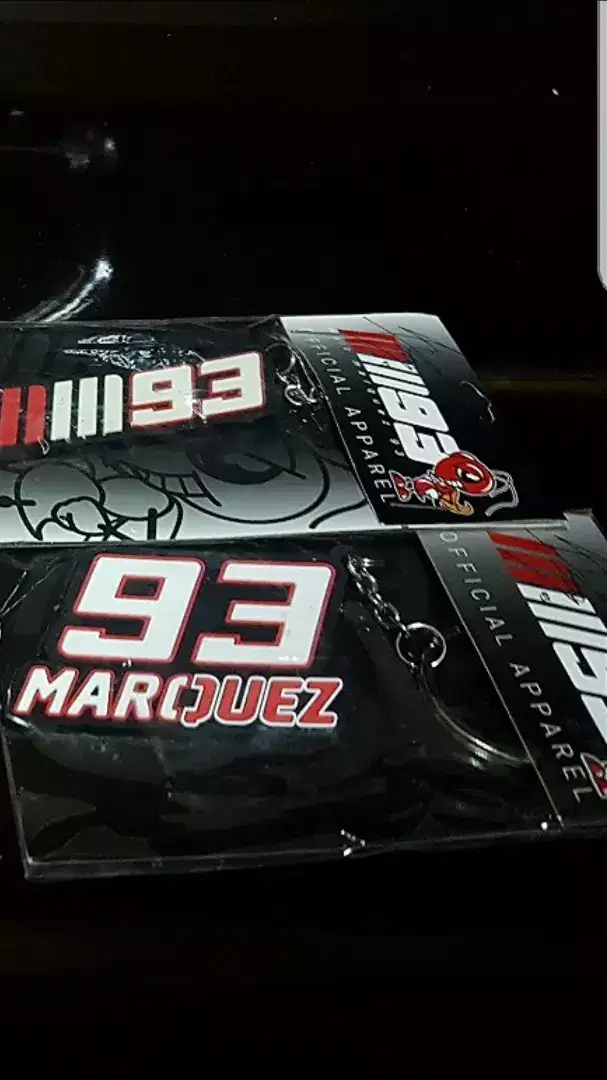 Apparel motogp Gantungan kunci marquez asli honda, dvd