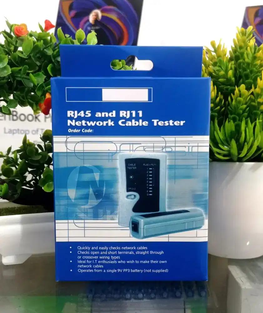 Lan Tester RG45 Sudah termasuk baterai. mediaLand