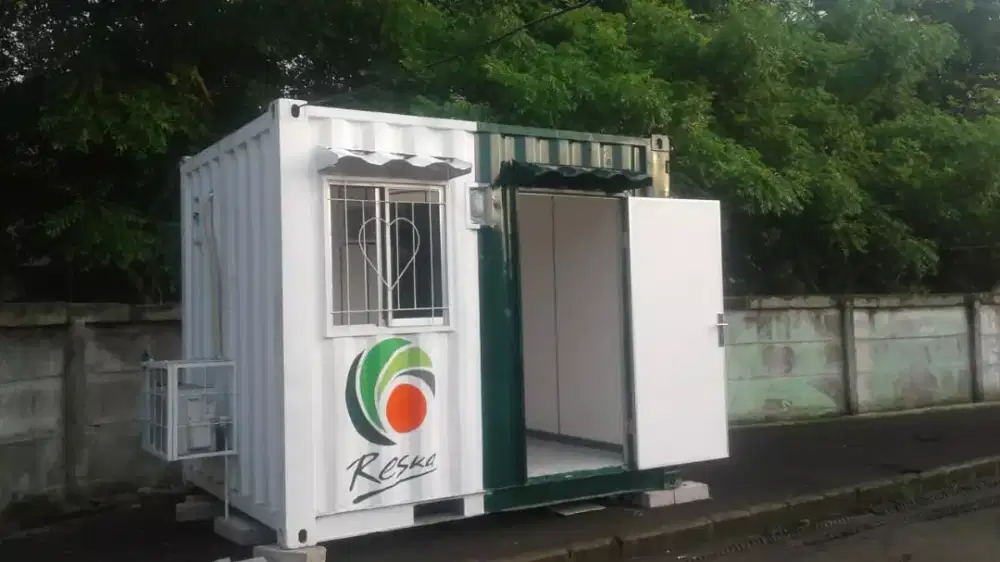 CONTAINER 10FEET OFFICE/LOKET/POS SECURITY/CAFE DLL JUAL BELI SEWA