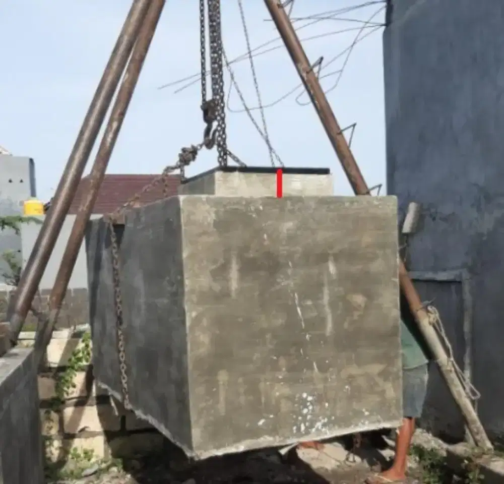 Tandon air beton cor torent bak tanam