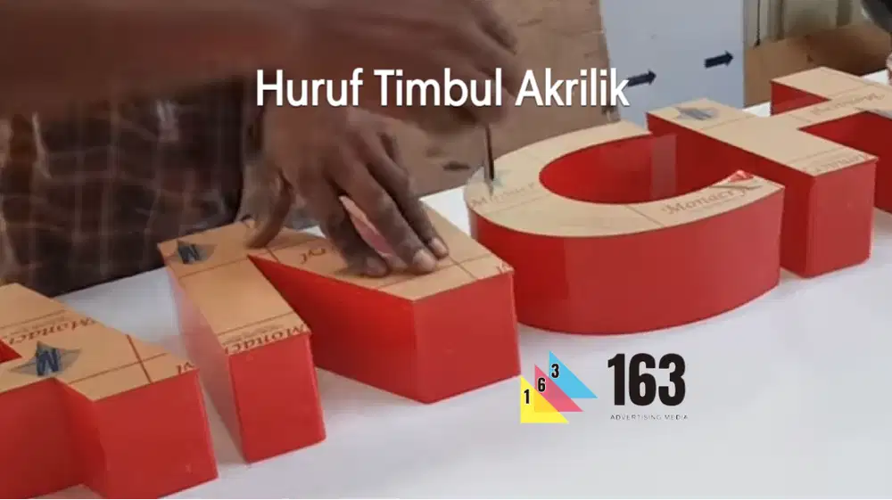 Huruf Timbul AKRILIK Murah Berkualitas