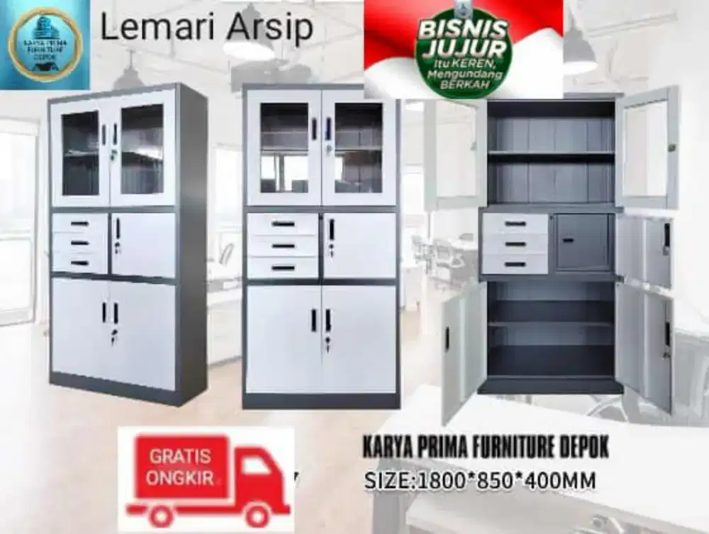 Lemari Arsip Dokumen kuat awet baru 2.000.000 free ongkir pasang COD