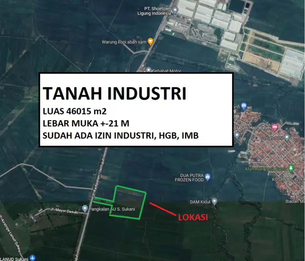 TANAH INDUSTRI LIGUNG MAJALENGKA SUDAH ADA HGB & IZIN INDUSTRI*