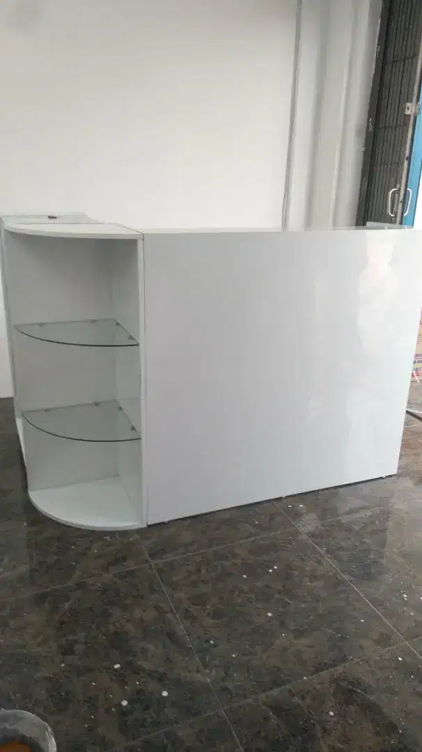 meja Kasir Toko model L | 120cm x 40cm x 110cm